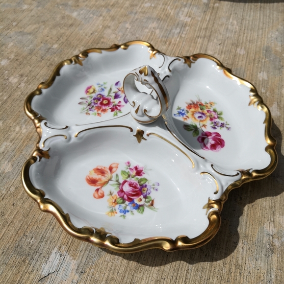 Vintage GDR Reichenbach Multiple Serving Tray w/Handle - Picture 3 of 7